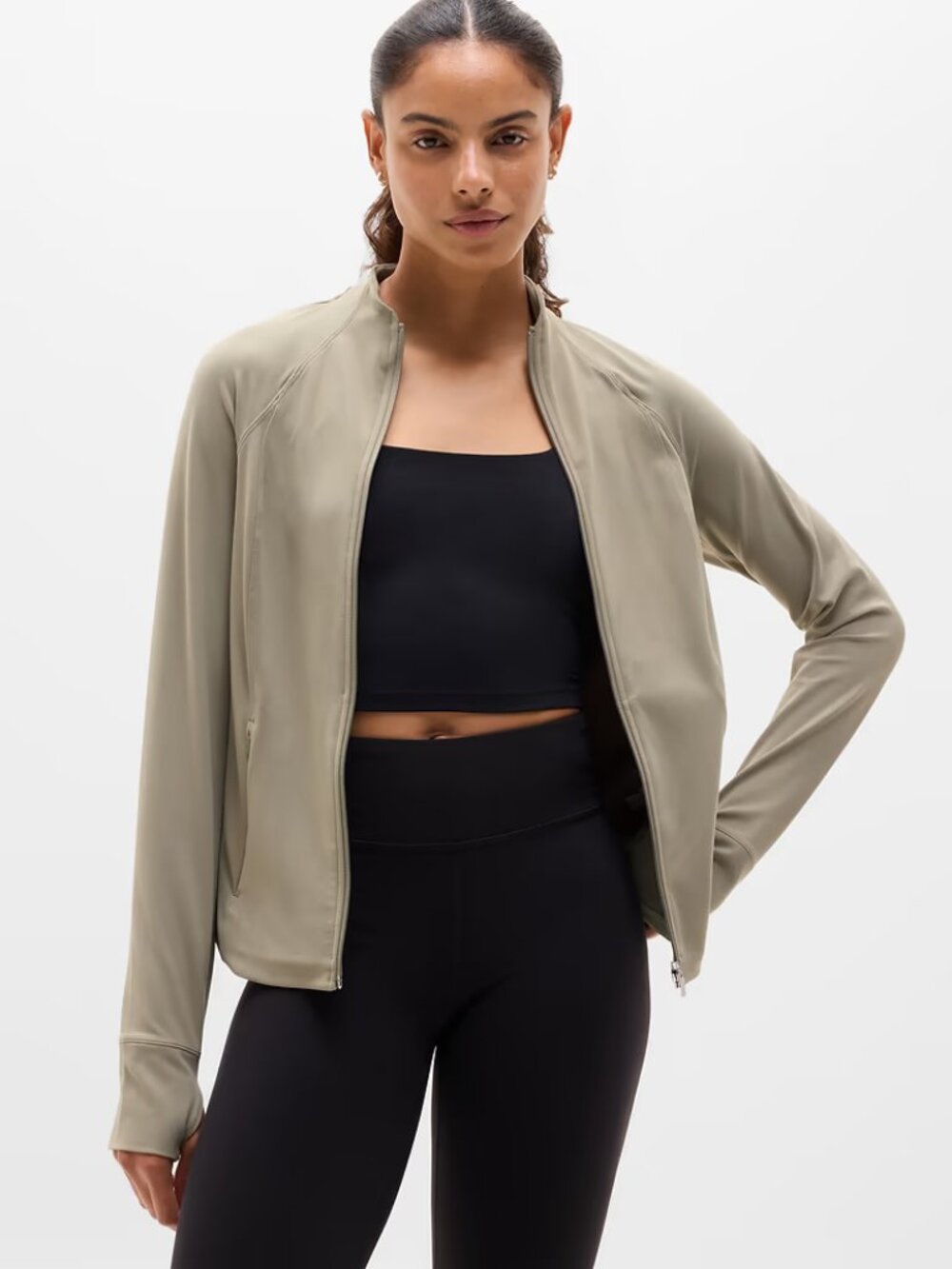NWT Athleta Salutation Jacket Willow Size XXS